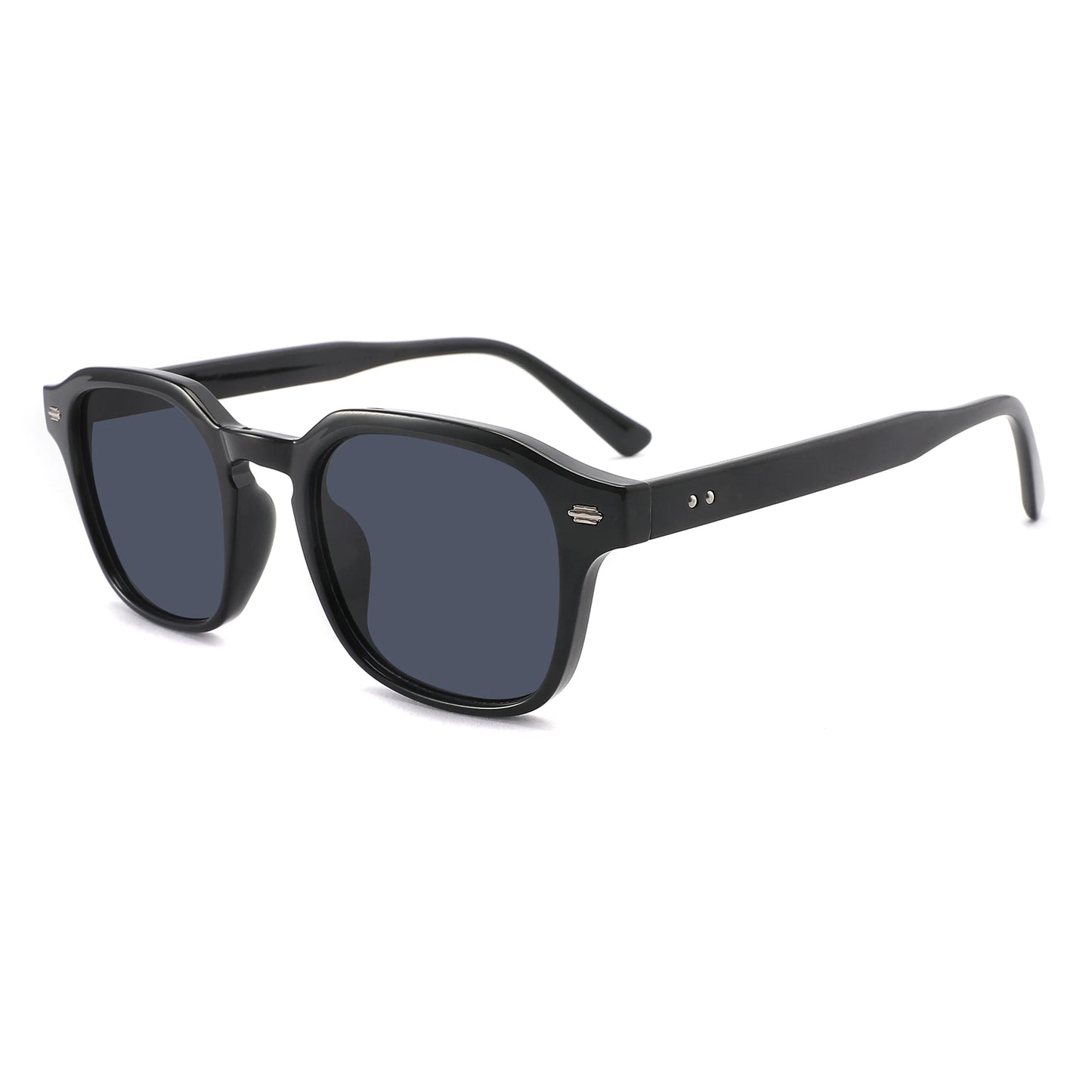 KIDIN Retro Square Rivet Polarized UV400 Sunglasses for Men & Women