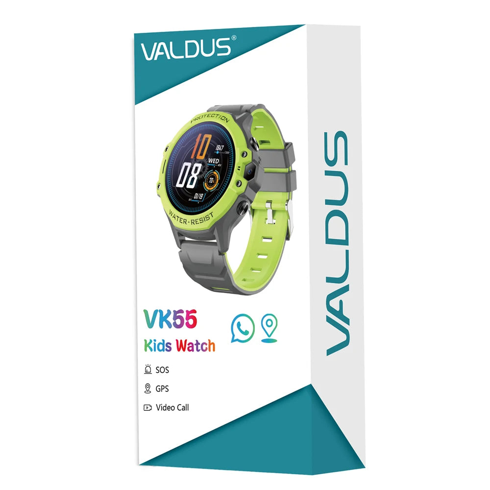 4G Kids Smart Watch with GPS, SOS Calling, Camera, WiFi & Safety Tracking