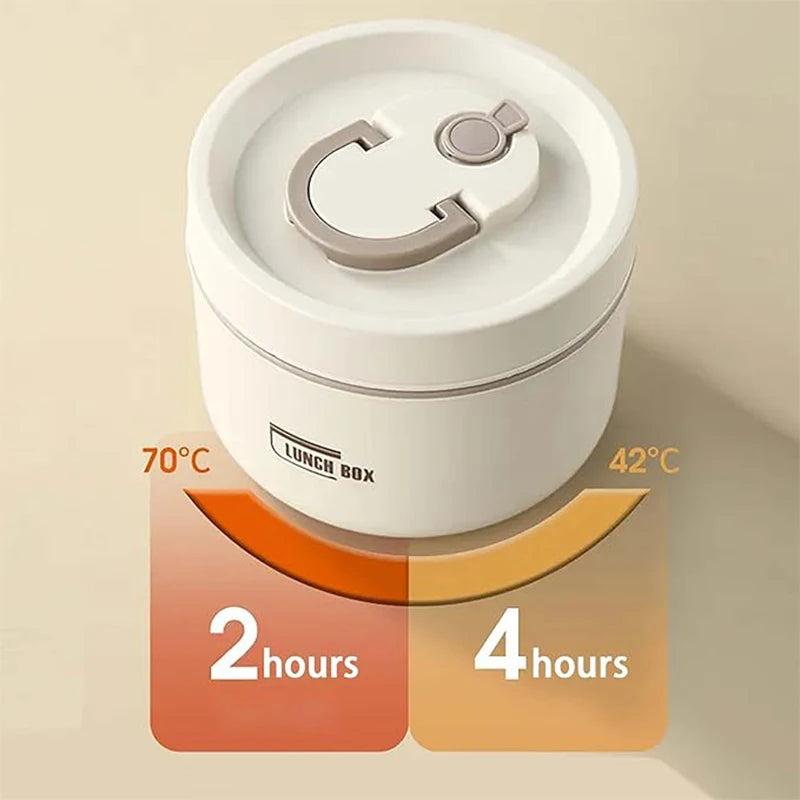 Portable 3 Layer Stainless Steel Insulated Lunch Box for Kids and Adults