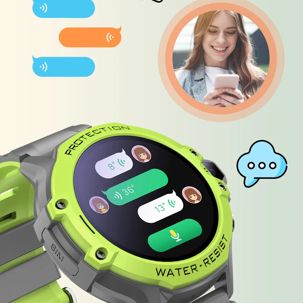 4G Kids Smart Watch with GPS, SOS Calling, Camera, WiFi & Safety Tracking